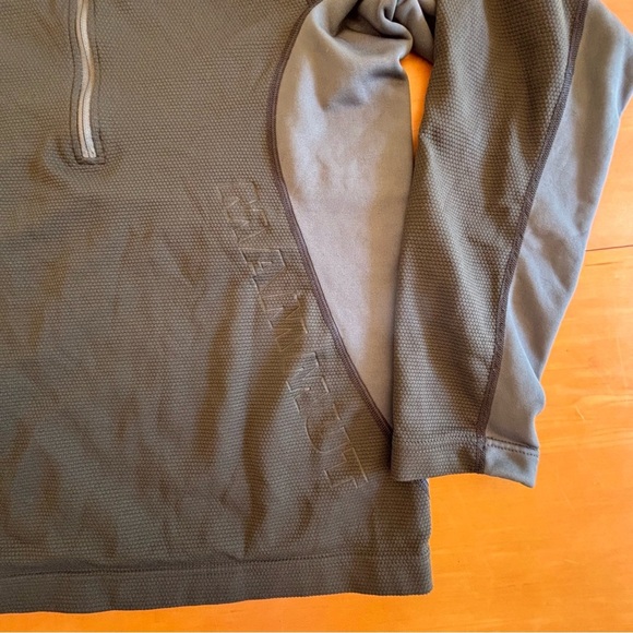 Mammut Outline M olive green zip pull hoodie fleece performance jacket - Picture 2 of 11
